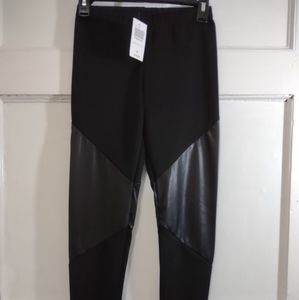 Hot Topic See You Monday Gothic Leather Leggings S